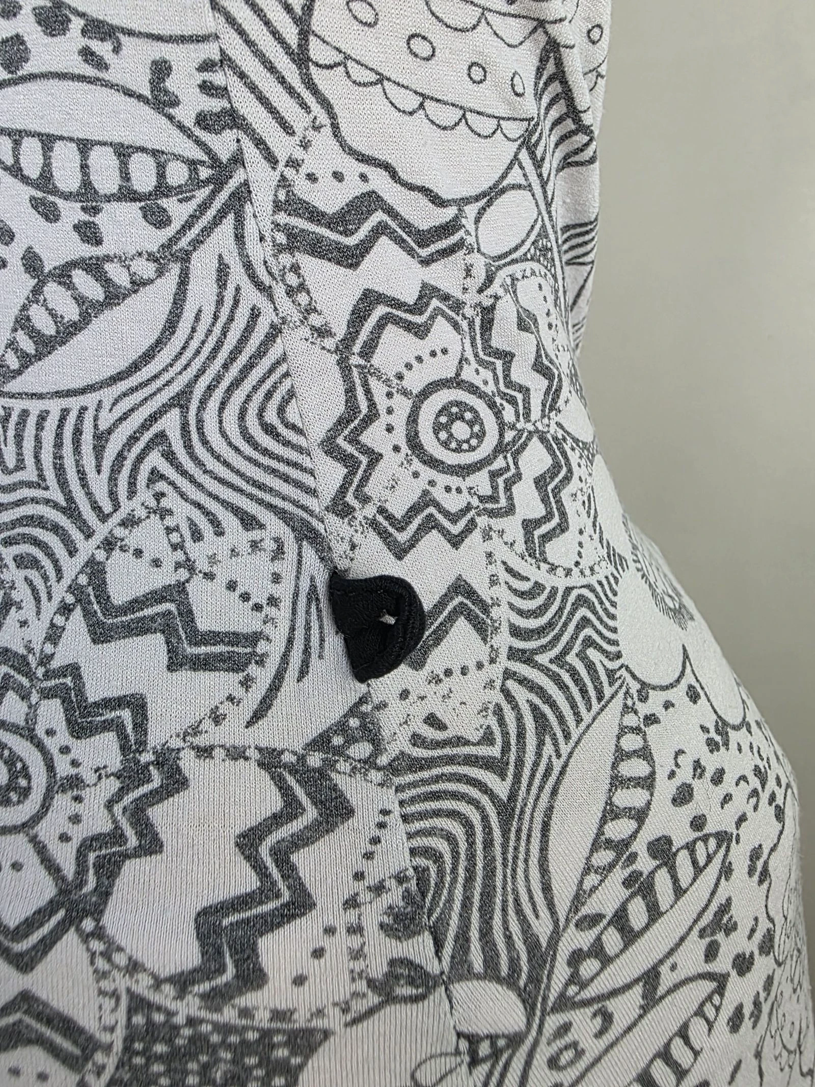 Polo-style top met bloemenprint 🍒vintage y2k jaren 90 en 2000 gemaakt in Frankrijk🍒maat 34/36 – photo 5